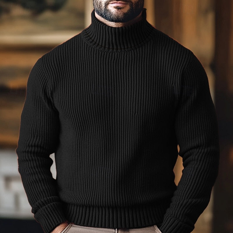 Jonathan | Ribbed Turtleneck Sweater