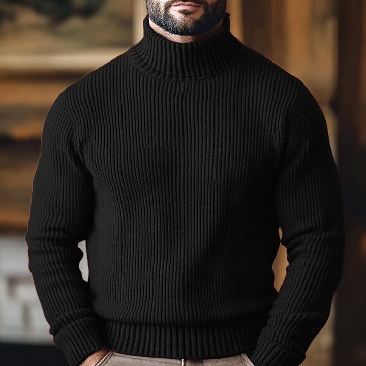 Jonathan | Ribbed Turtleneck Sweater