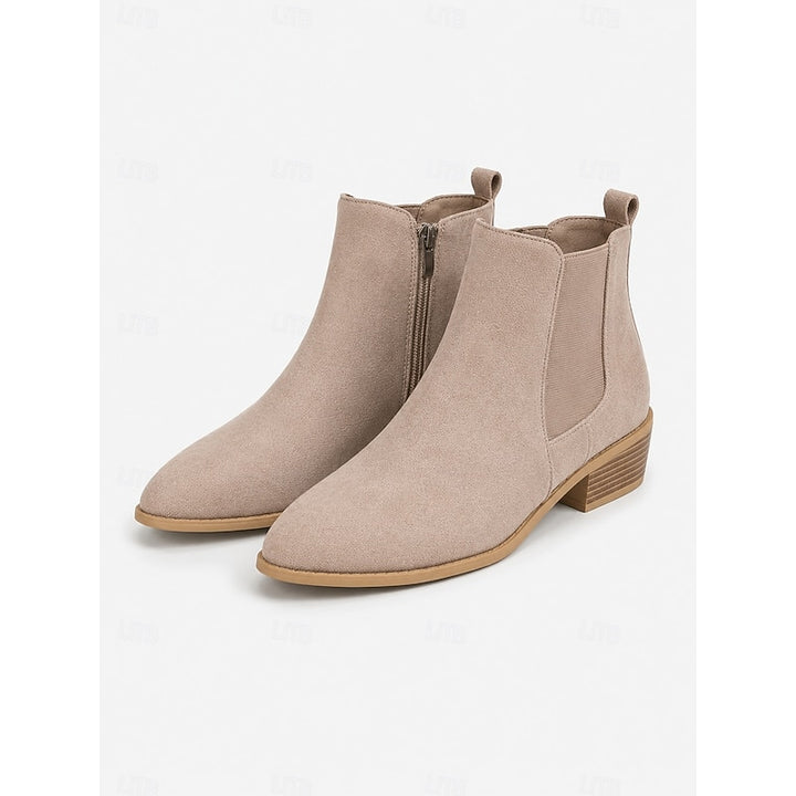 Vivienne | Pointed-Toe Block Heel Ankle Boots