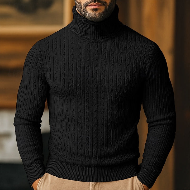 Rupert | Cable Knit Turtleneck Sweater