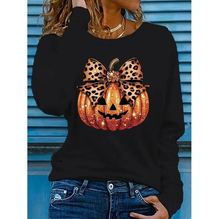 Lillian | Sparkling Halloween Pumpkin Top