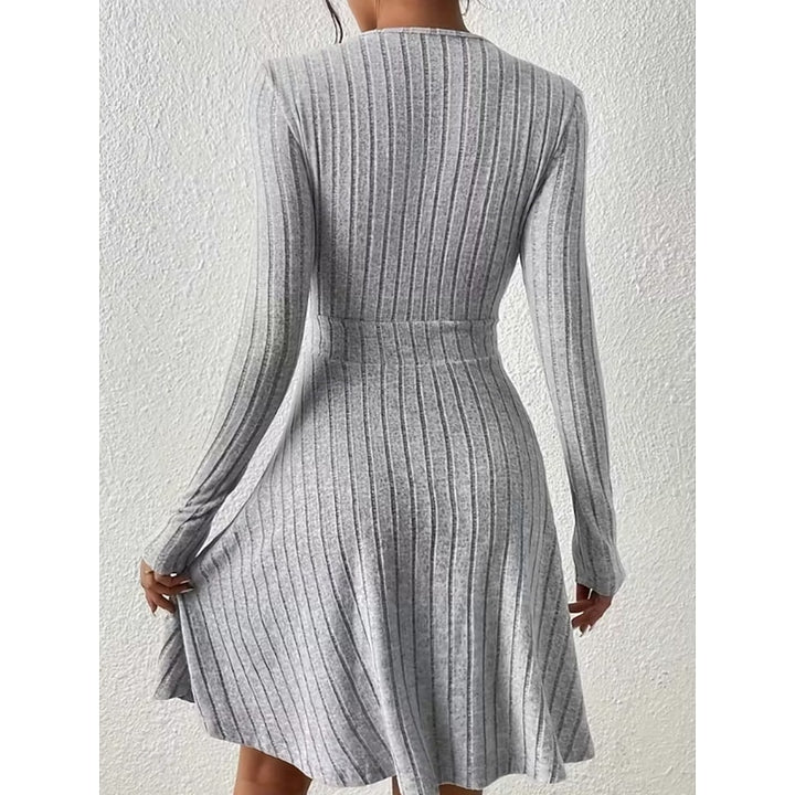 Yvonne | Wrap-Neck A-Line Dress
