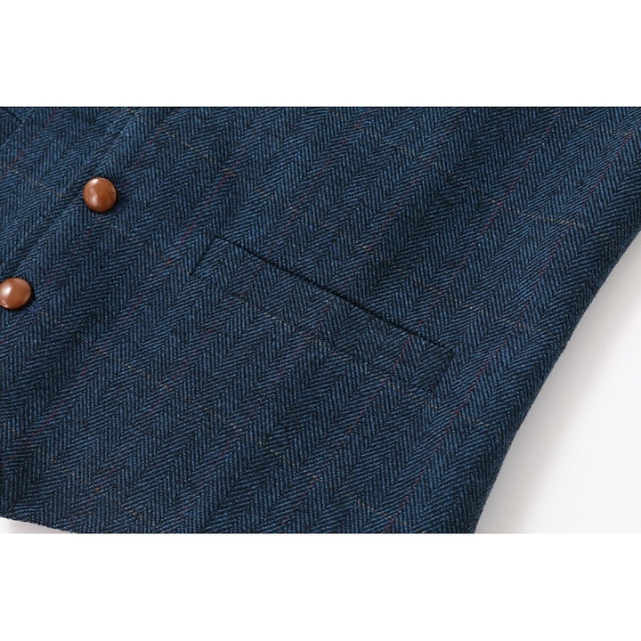 Theron | Herringbone Tailored Waistcoat