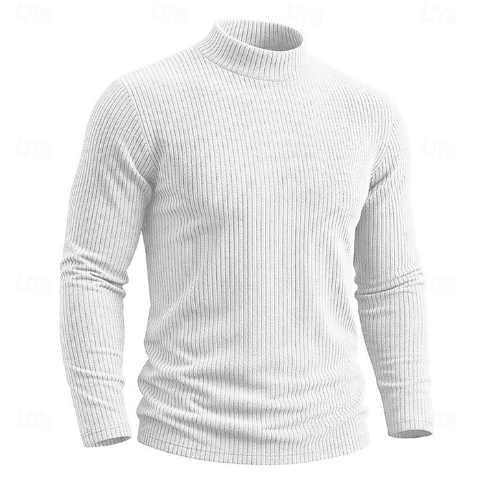 Callahan | Ribbed Mock-Neck Top