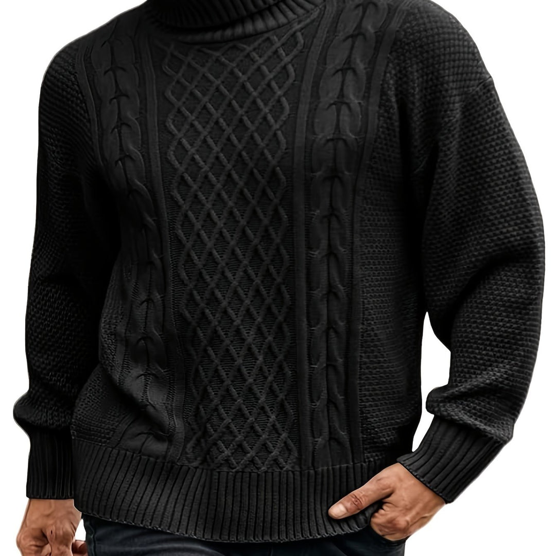 Ambrose | Classic Cable-Knit Turtleneck Sweater