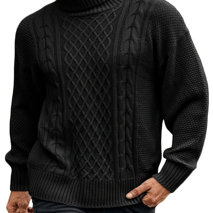 Ambrose | Classic Cable-Knit Turtleneck Sweater