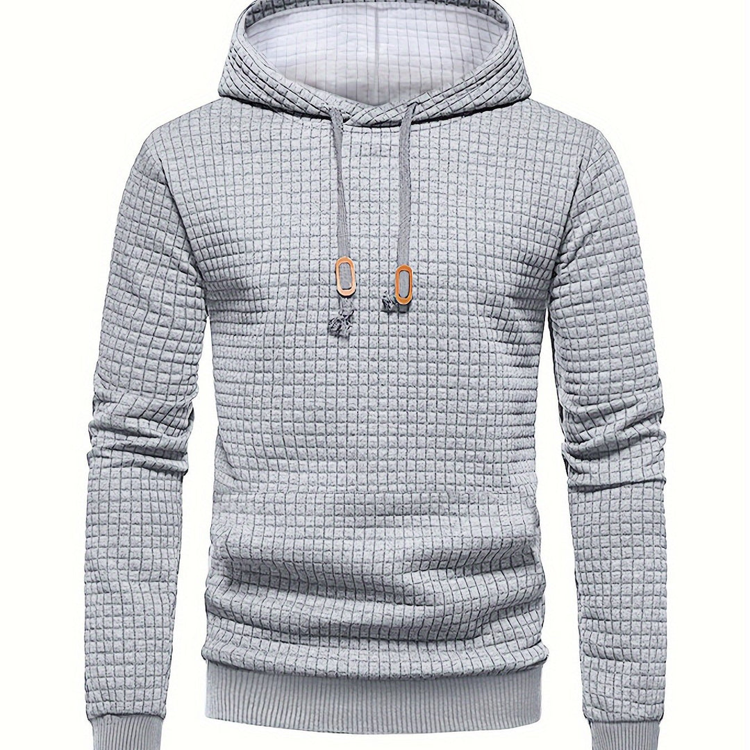 Garrison | Textured Hooded Pullover Hoodie