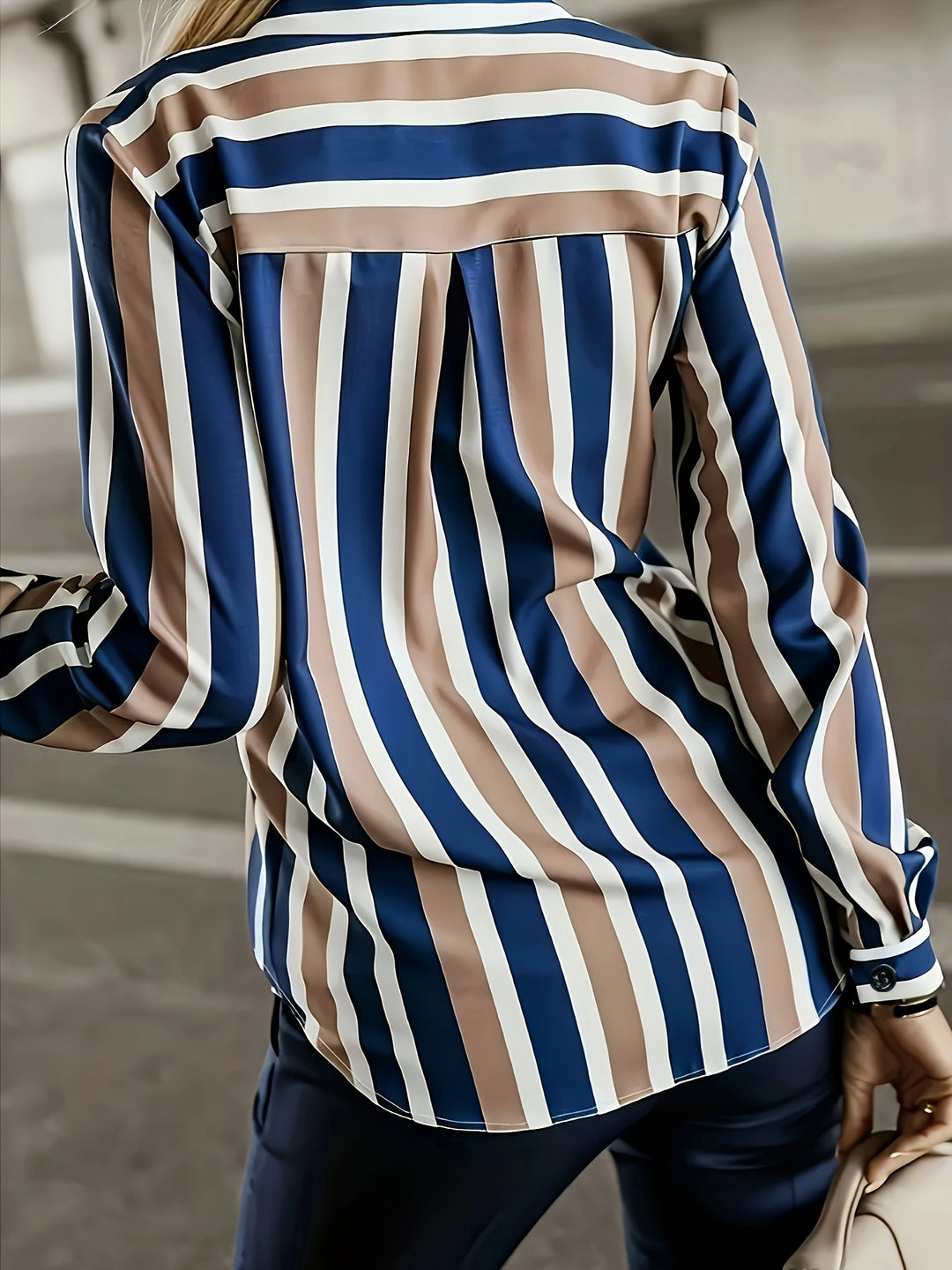 Nora | Refined Striped Button-Up Shirt