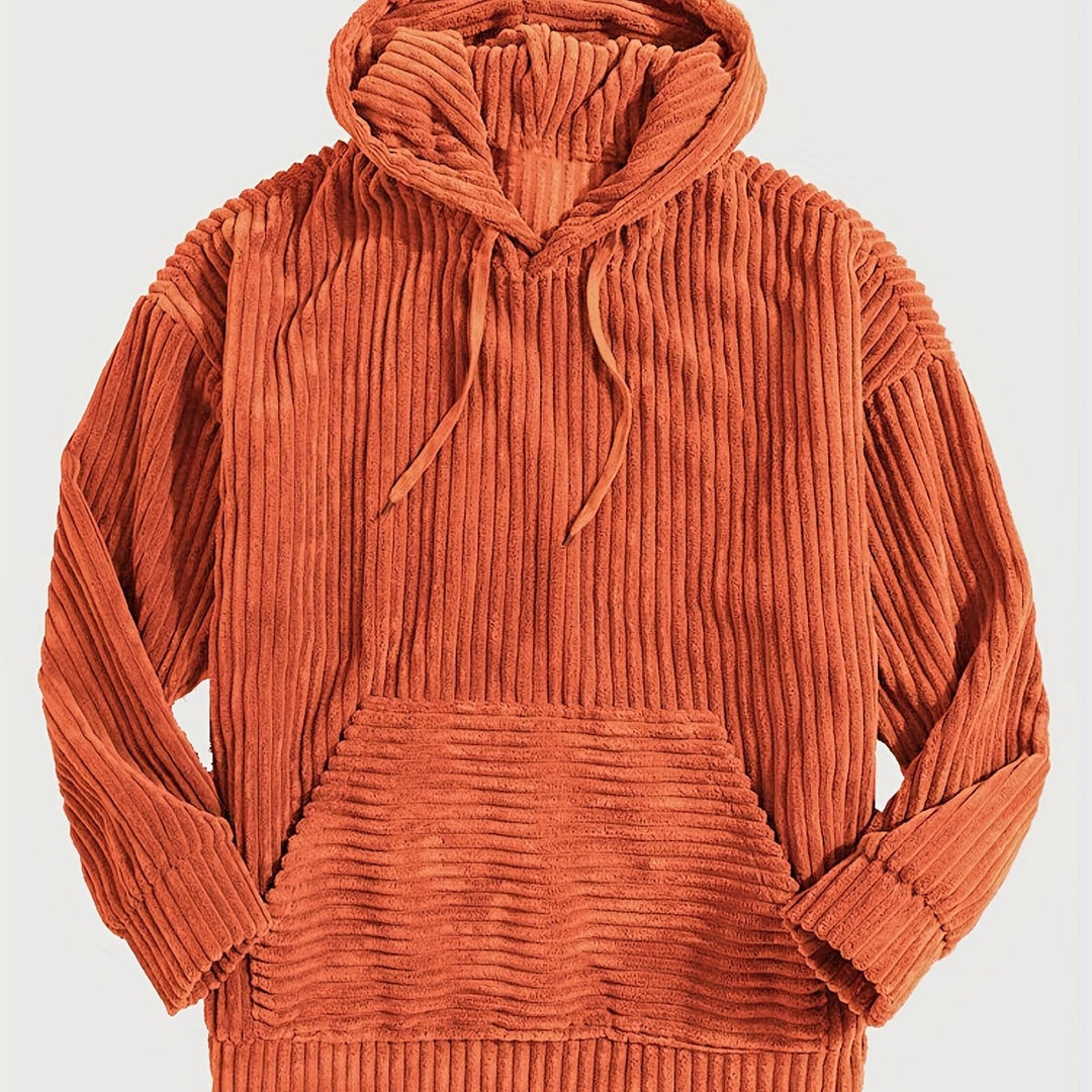Sebastian | Ribbed Pullover Hoodie