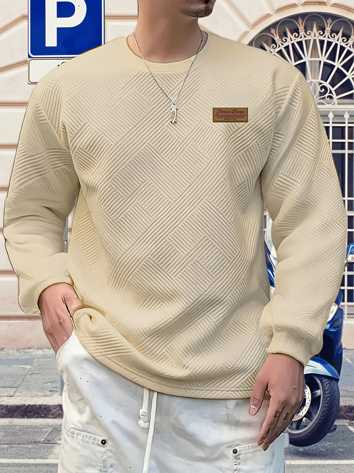 Elias | Textured Crew Neck Sweatshirt
