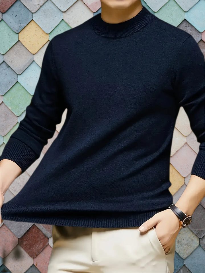 Jonah | Mock Neck Knit Sweater