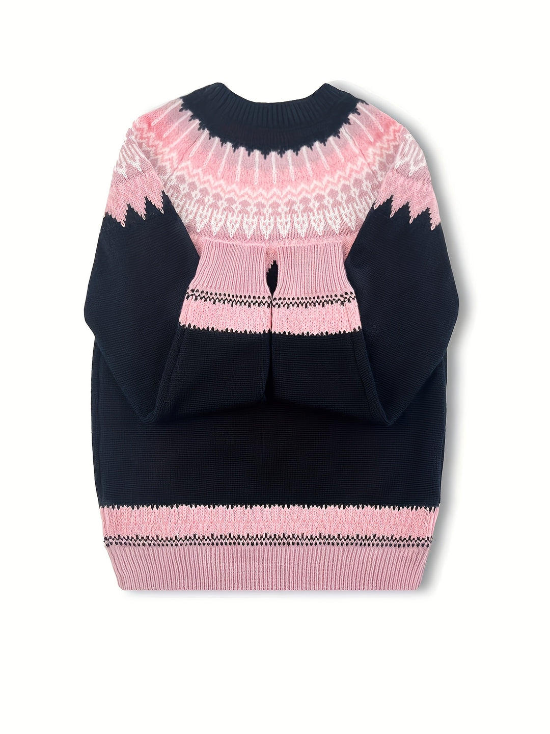 Brenna | Chunky Jacquard Round Neck Sweater