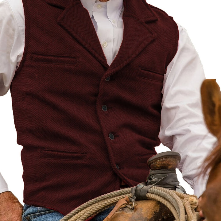 Colton | Heritage Herringbone Vest