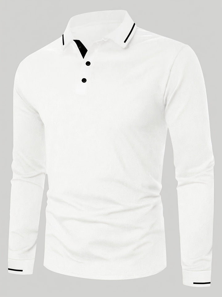 Dalton | Refined Long-Sleeve Polo Shirt