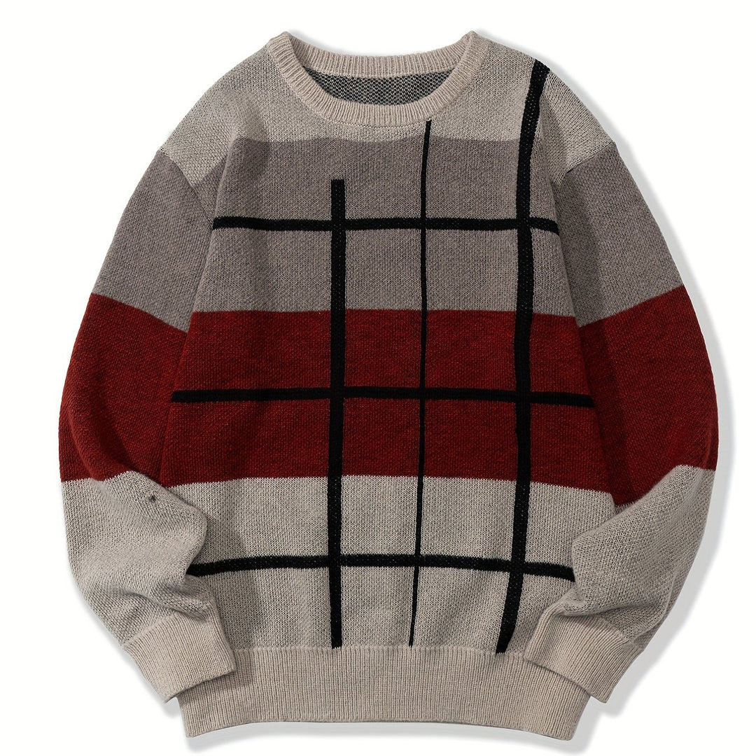 Percy | Color Block Knit Sweater