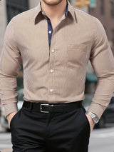 Desmond | Refined Striped Long Sleeve Shirt