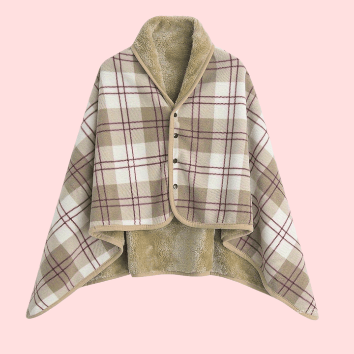 Linnea | Buttoned Wrap Shawl