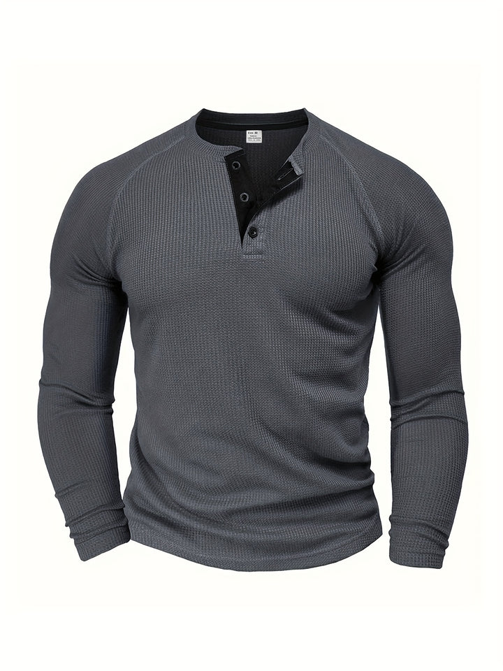 Graham | Classic Button Henley Shirt
