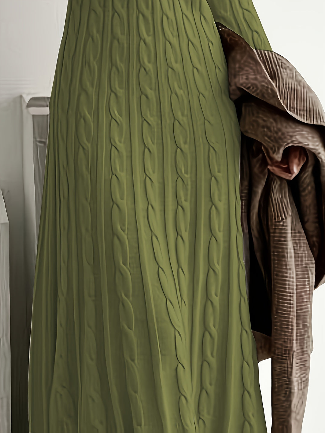 Lucinda | Cable-Knit Maxi Dress