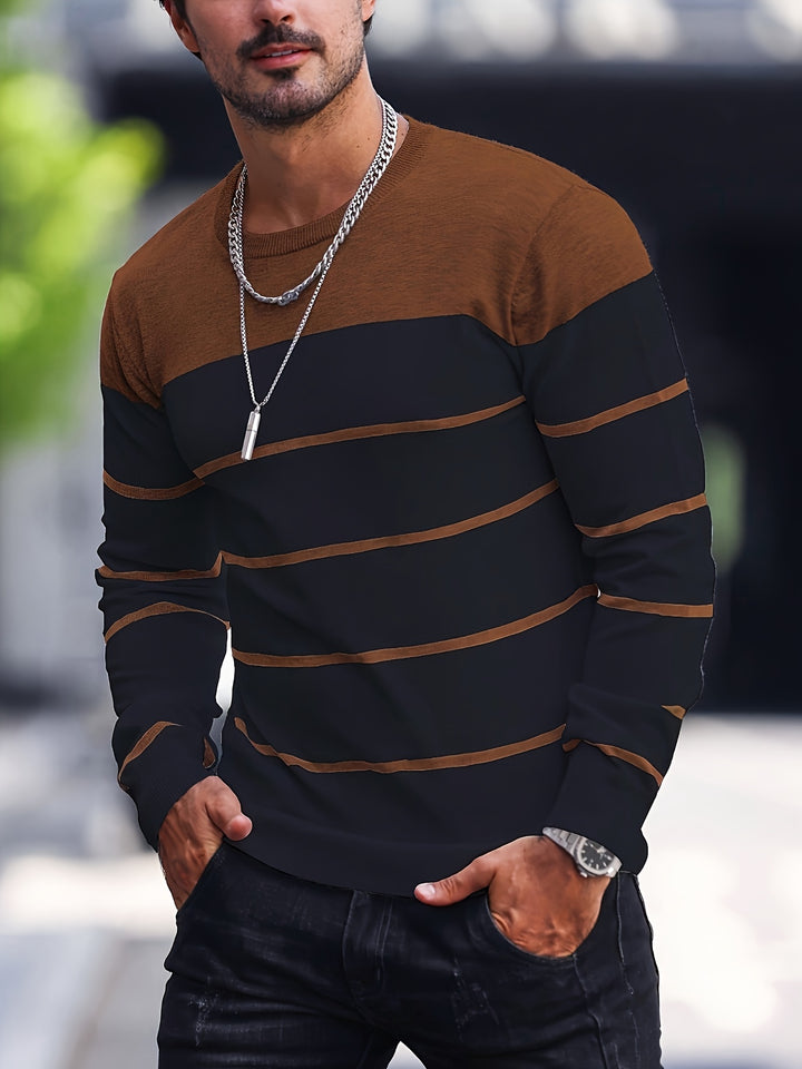 Henry | Striped Crew Neck Sweater