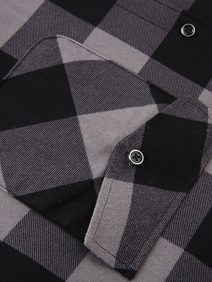 Desmond | Hooded Check Shirt Jacket