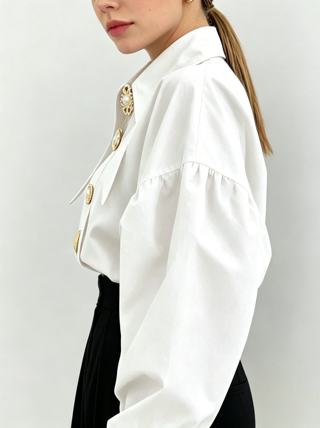 Lucille | Statement Collar Blouse