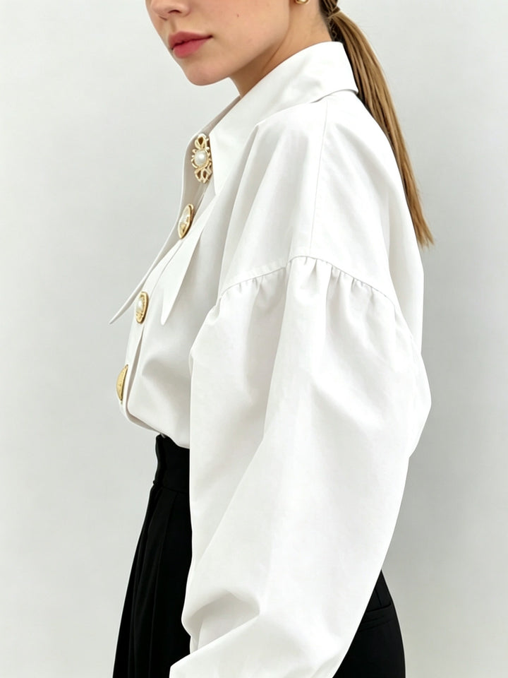 Lucille | Statement Collar Blouse