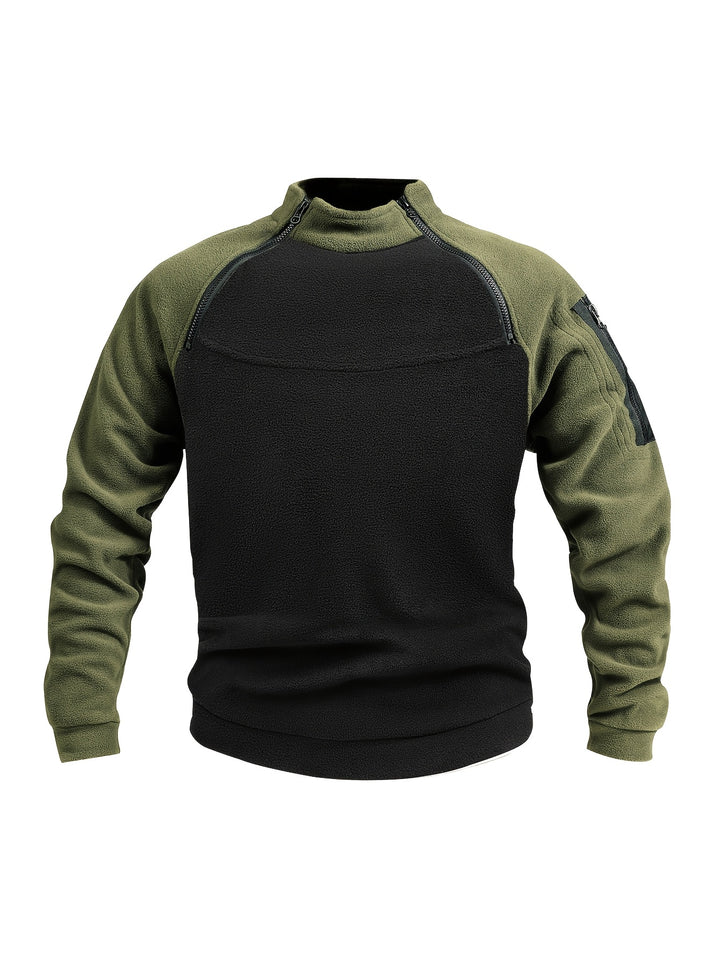 Nolan | Zip-Detail Mock-Neck Pullover