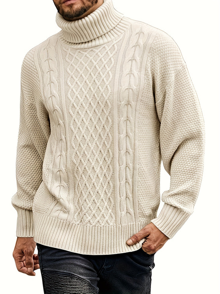 Ambrose | Classic Cable-Knit Turtleneck Sweater