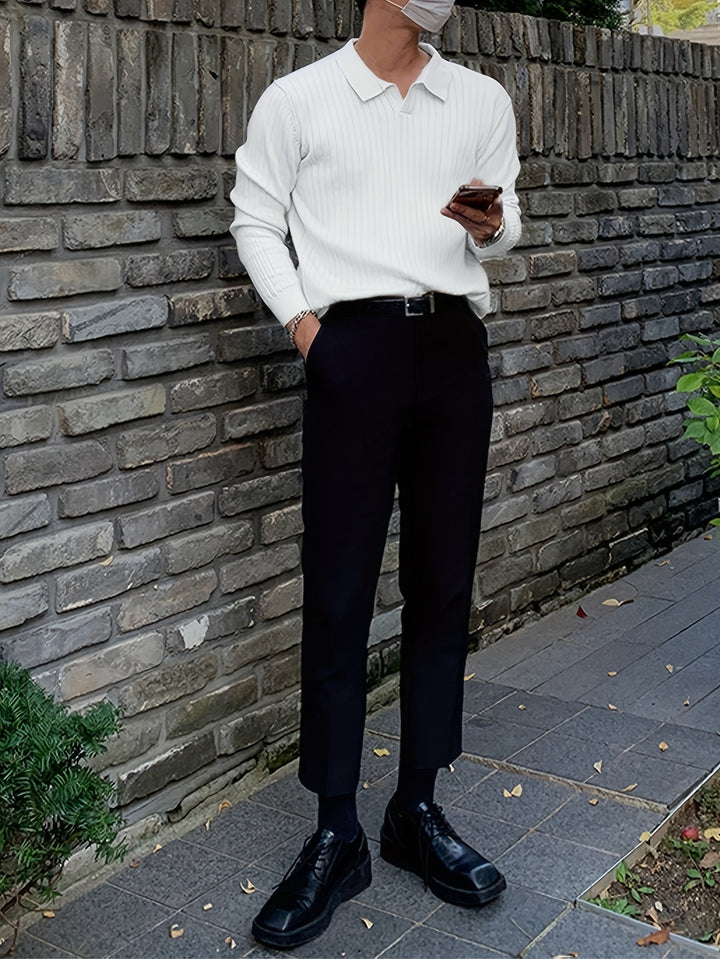 Chase | Refined Collared V-Neck Sweater