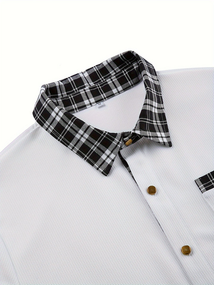 Bradley | Textured Contrast Shirt