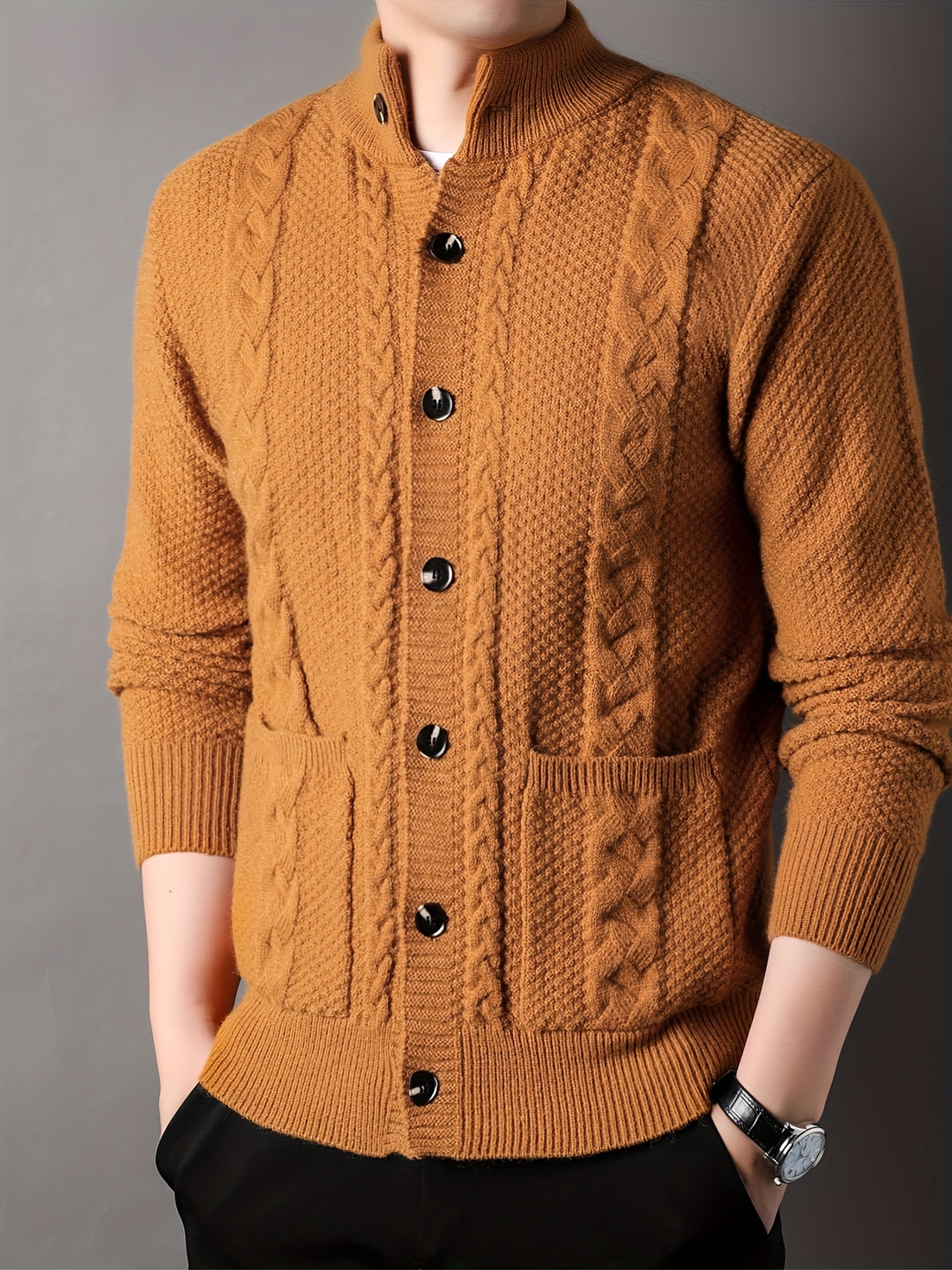 Sinclair | Textured Button-Front Cardigan