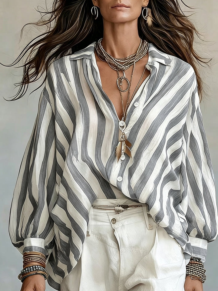 Cordelia | Relaxed Striped Shirt