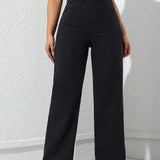 Marguerite Bloom | High-Waisted Wide-Leg Trousers