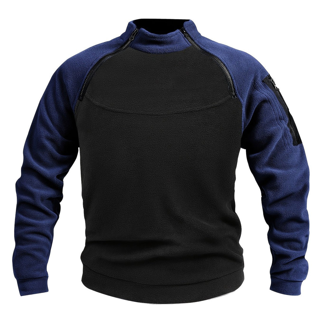 Nolan | Zip-Detail Mock-Neck Pullover