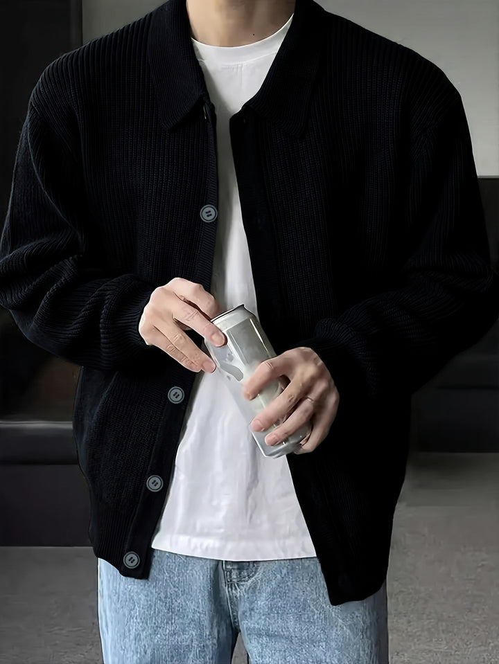 Archer | Relaxed Collared Cardigan