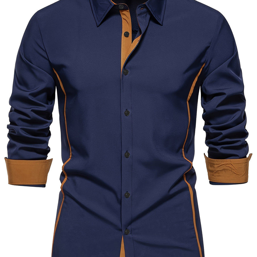 Graham | Contrast-Trim Slim Shirt