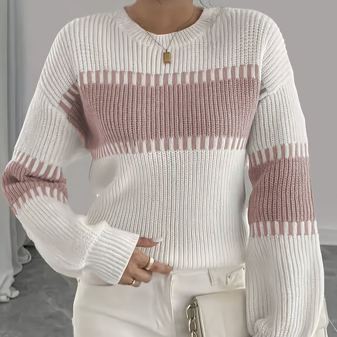 Adelaide | Colour-Block Striped Sweater
