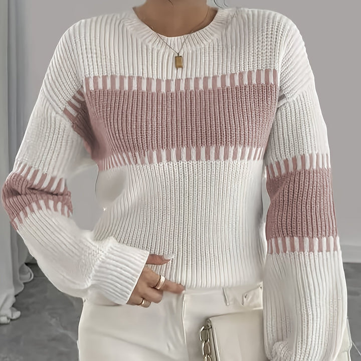 Adelaide | Colour-Block Striped Sweater