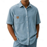 Declan | Textured Short Sleeve Shirt