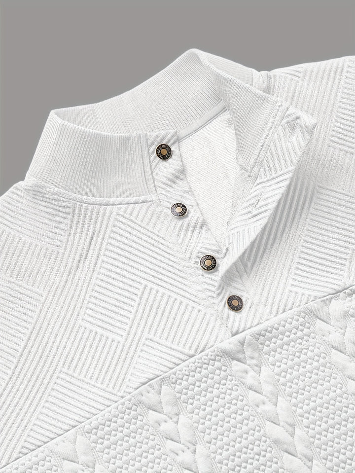 Sterling | Textured Stand-Collar Pullover