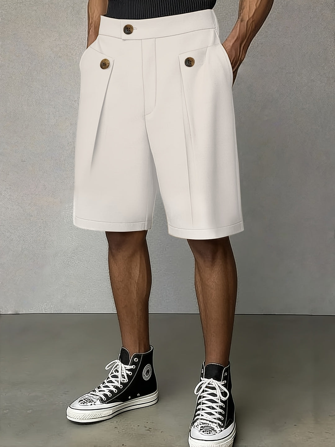 Harlan | Tailored Pleated Shorts