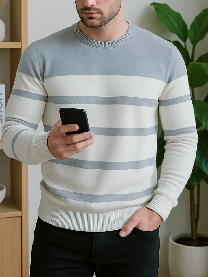 Percy | Classic Striped Crewneck Sweater