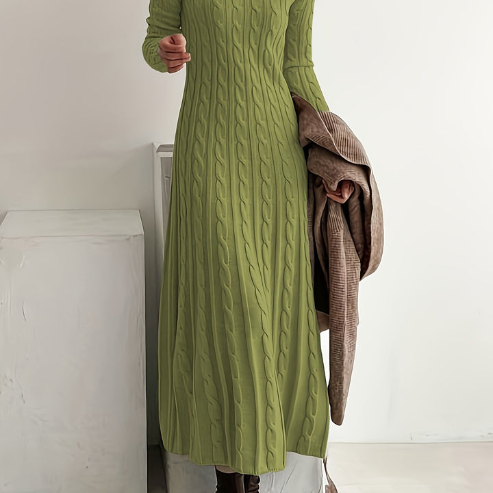 Lucinda | Cable-Knit Maxi Dress