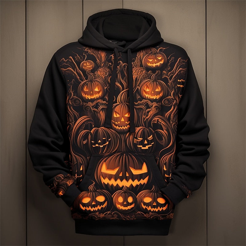 Holden | Halloween Pumpkin Graphic Hoodie