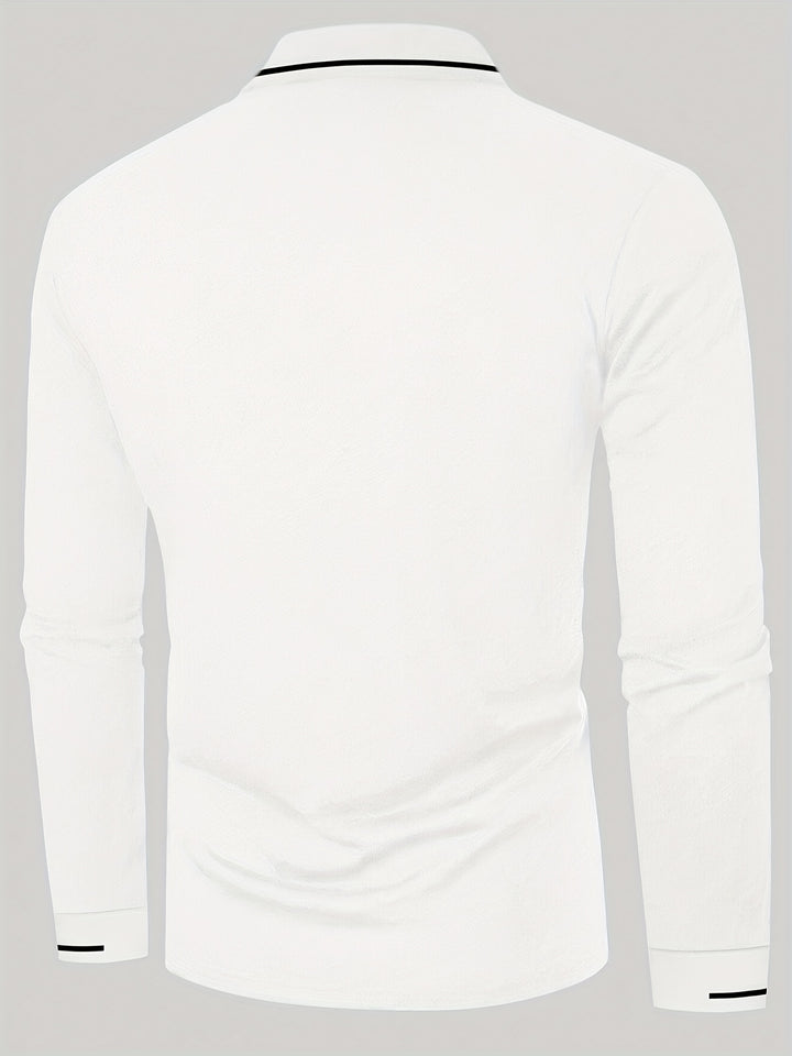 Dalton | Refined Long-Sleeve Polo Shirt