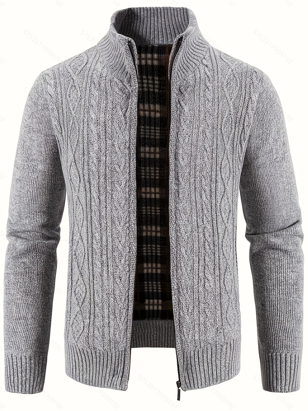 Walter | Textured Full-Zip Cardigan
