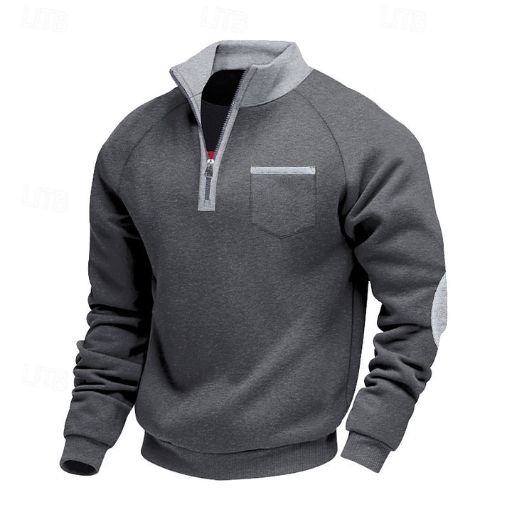 Keith | Quarter-Zip Colour Block Pullover
