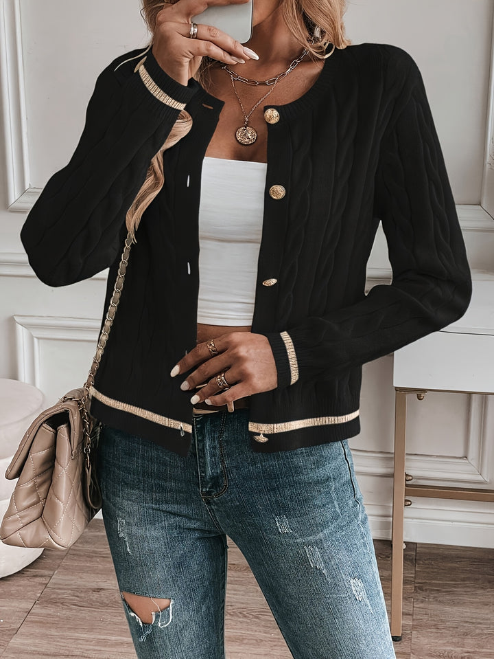Claire | Refined Cable-Knit Cardigan
