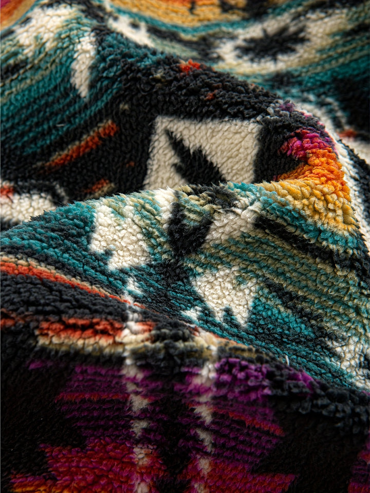 Wesley | Patterned Plush Hoodie